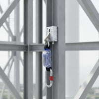 Fall Arrest Sliding Block Metal Sliding Block with Carabiner Smooth Gear for Mast Climbers