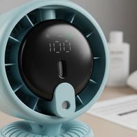 Desktop Circulating Fan Digital Display Rechargeable Desk Fan Long Battery Life
