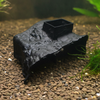 Ultra-Clear Glass Aquarium Fish Tank with Ecological Landscape Decoration for Home Living Room