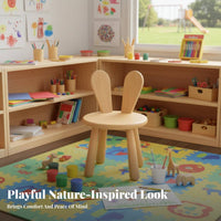 Fungi Theme kidney beanShaped Play Table Multi-Functional children's Furniture Rounded Corners young child Activity Desk Safety Design for Preschoolers, young children, Kindergarten, storytime Corner, Daycare, Classroom