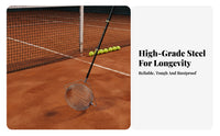 No Bending Required Telescopic Ball Retriever Adjustable Height Tennis Ball Picker Upper Portable for Gardeners, Hard Court, Lawn, Orchard