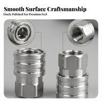 Female Thread Stainless Steel Connector Cylindrical Stainless Steel Pressure Washer Adapter
