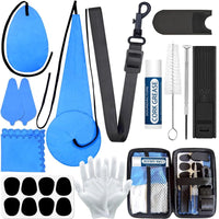 Saxophone Cleaning Kit with Polishing Cloth, Mouthpiece Cushion, Thumb Rest, Strap, and Brush