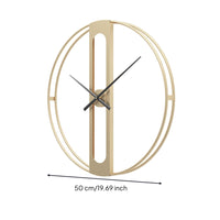 Modern Geometric Metal Timepiece Minimalist Openopenwork Wall Timepiece Black
