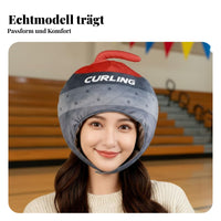 Curling Stone Hat Photo Prop Curling Rock Headwear Funny Design for Performers
