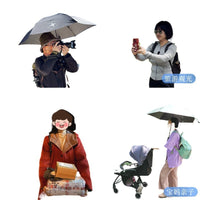 户外徒步便携雨伞固定架免手持雨伞夹具背包夹雨具伞配件绢花