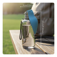 Portable Dog Water Bottle Food-Grade Material Outdoor Water Bottle for Dogs Includes Lanyard for Outdoor, Hiking