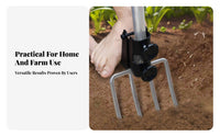 Leverage Digging Assist Attachment Foot Platform Spade Helper Hand-Tightening Knobs Soil Turning Aid Bolt Fastening