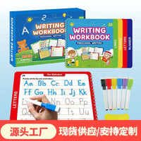 跨境tracing book早教学前笔触练习本礼盒字母笔控练习本控笔训练