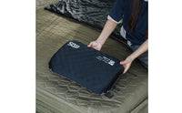 Flocked Inflatable Camping Pillow Ultralight Camping Pillow Compressible Bedding Ergonomic for Campers, Backpackers, Backpacking