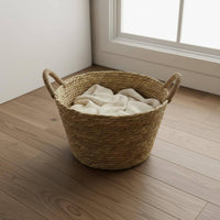 Vintage Design Rattan Posing Basket Gentle Material Baby Photo Prop Handmade Rattan Baby Basket for Newborns