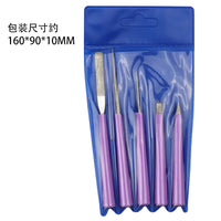 5支装扩孔针锉刀 文玩串珠扩孔针 DIY饰品加工工具金刚砂锉刀套装