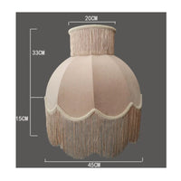 Velvet Lampshade French Design Fringed Lamp Shade Handmade