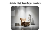 Nordic Design Upholstered ribbon Chair Minimalist aesthetic Indoor Furniture Sculptural Form Plush Upholstery for Interior Designers, Homeowners, Living Room, Balcony, studying corner, Apartment