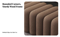 Luxurious Design Rectangular Ottoman Bench Soft and Comfortable Segmented Ottoman Thick Cushion Long Stool Multi-Purpose for Interior Decorators, Shop Owners, Entryway, Bedroom, Dressing Room, Retail Retail Shop