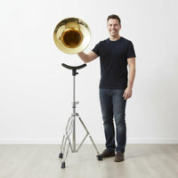 Tuba Stand Padded Cradle Euphonium Stand Musical Instrument Support for Practice Room