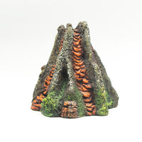 Aquarium Decoration Pneumatic Volcano Resin Ornament for Fish Tank