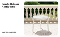 4 Pieces 4-Piece Woven Lounge Furniture Nordic Design & Aesthetic Patio Seating Set Modern Design Weather-Resistant for Balcony