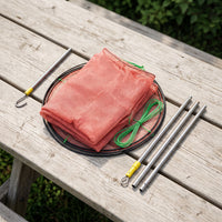 Foldable Double-Layer Fishing Net for Shrimp and Fish Trapping