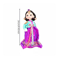 Korean Hanbok Doll Handmade Korean Traditional Craft Doll Hand-Painted Details