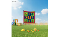 Sticky-Ball Target Board 12 Balls Sticky Ball Target Set Children's Play Equipment Outdoor Hand-Eye Coordination