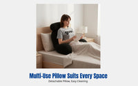 Teddy Fleece Support Pillow, Multi-Functional Bedside Pillow, Soft Plush, for Studying, Sofa, Dormitory, Random Color