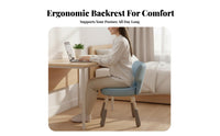 Armless rotating Chair Support Armless Upholstered Caster Chair for Adults