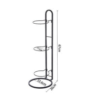 Three-Ball Storage Rack Compact Floor-Standing Ball Rack Upright
