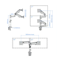 Articulating Monitor Arm Ergonomic Design Adjustable Monitor Arm Heavy Duty