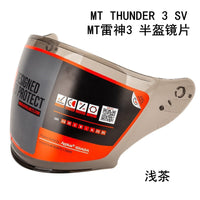 MT-V-19 Helmet Visor for MT Thunder 3 SV JET Helmet, CE Certified