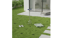 Aerator with 3 Hollow Tines Compacted Soil Manual Lawn Aerator Handheld for Homeowners, Gardeners, Garden Maintenance