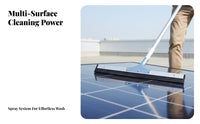 Multipurpose Solar Panel Washing Kit Non-Scratch Bristles Extendable Solar Panel Cleaning Kit Lightweight Aluminum Alloy Water Fed Pole Brush Rust-Proof for Professional Cleaners, Homeowners, Maintenance Personnel, Rooftops, Building Facades, House Siding