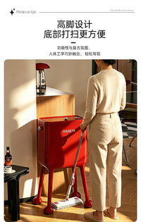 Kitchen Trash Can with Lid, Pedal-Free, Tall, Mobile, Large Capacity, 2026 New Style