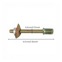 Four-in-single Connector, 8mm Furniture Assembly Fastener, Metal Bed Frame Hardware, Quick Installation for Tables, Cabinets, Headboards