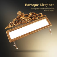 Vintage Photo Frame for Home Decoration with Ornate Baroque Design, Double Picture in Resin for Wall or Table Display