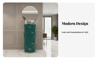 Modern & design 5-Drawer Storage cabinet complimentarystanding Sculpted Front 5-Drawer Cabinet adaptable Chest of Drawers Space-Saving for Design aficionados, Apartment Dwellers, Bedroom, Living Room, Entryway, Hallway