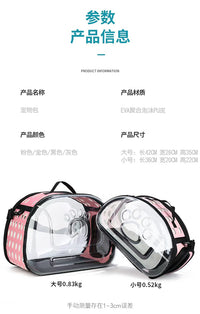Moorpet Transparent EVA Pet Carrier Backpack for Cats