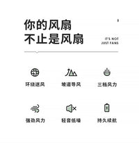 新款挂脖风扇USB充电懒人户外便携式静音涡轮颈脖子无叶迷你小风