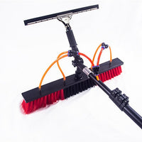 Photovoltaic Panel Cleaning Brush with Water Flow, Telescopic Pole, Glass Cleaner, Car Wash Brush