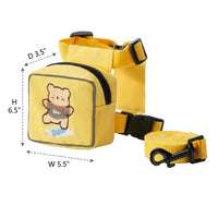Small Dog Harness and Cat Harness Vest with Backpack, Adjustable Polyester Pet Walking Gear for Travel, Outdoor Not Retractable Pet Harness