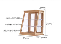 Wooden Dollhouse Accessory Narrow Mini Cake Cabinet Trapezoid Display Shelf M168