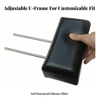 Adjustable Shampoo Headrest Ergonomic U-Frame Neck Rest Enhanced Comfort Hair Washing Bed Support for Massage Therapists, Barbershop, Spas