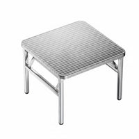 Square Folding Table Foldable Design Square Steel Dining Surface Space-Saving Easy to Clean for Event Planners, Outsideside Door