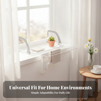 Balcony Drying Rack Open-Frame Window Drying Rack Rectangular for Similar Ledge