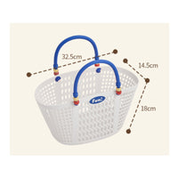 Handled Bath Organizer Basket Thickened Material Hollow Plastic Storage