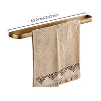Brass towel rack wall-mounted organizer