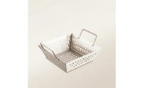 Stainless Steel Food Square Container Food Presentation Basket Open Design Serving Tray for Home Kitchens