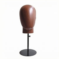 Head-Shaped Display Stand Adjustable Height Hat Display Head Polished Sculpted