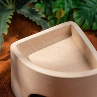 Terracotta Reptile Hide and 60mm Entrance Reptile Hide, Leopard Gecko Terrarium Accessories, Porous Moisture Retaining Cave for Shedding, Pack of 2
