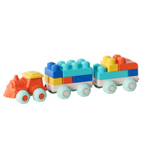 Soft Rubber Building Blocks for Toddlers, Large Particles, Chewable, Educational Toy